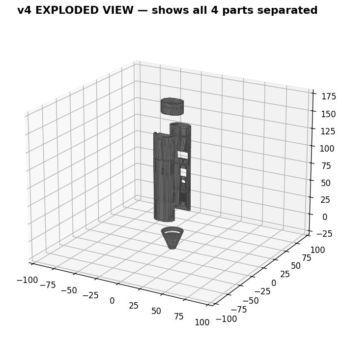 Enclosure exploded view